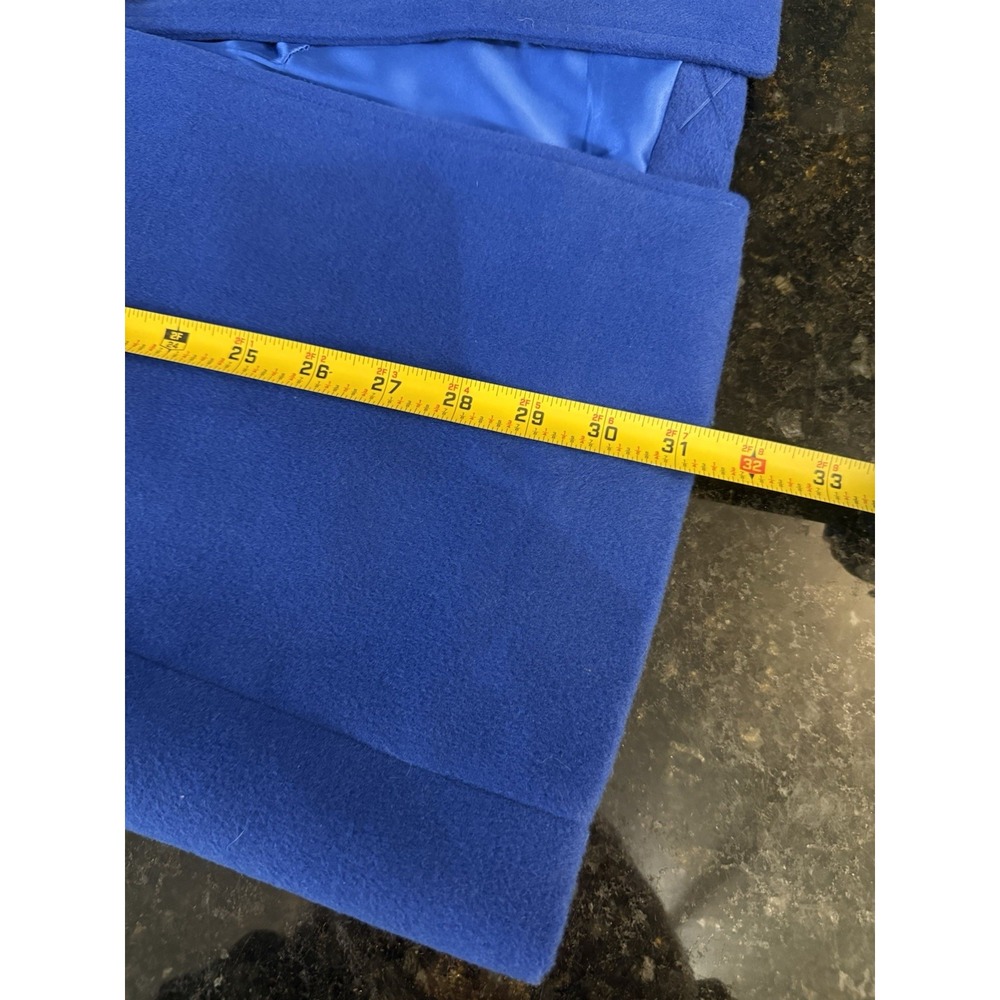 NEW Boston Proper Classic Tailored Top Coat Jacket Deep Ocean Blue Sz 4 - Picture 10 of 10